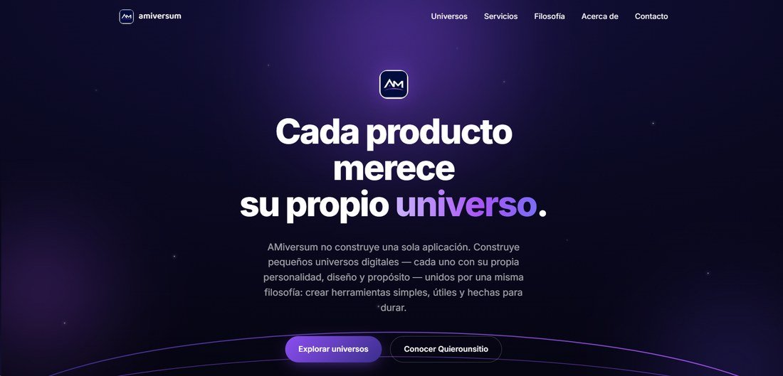 Página de inicio de AMiversum